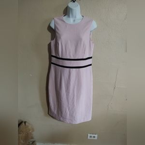 Black Label Classic 60's Pink & Black Pencil Sheath Dress SZ Medium Large